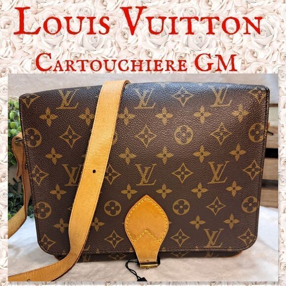 Louis Vuitton CARTOUCHIERE GM w/ Dust Bag, Storage Box & Shipping Box Authentic - Picture 1 of 17